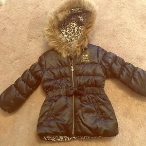 Juicy couture black puffer coat